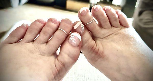 French manicure with gel nails