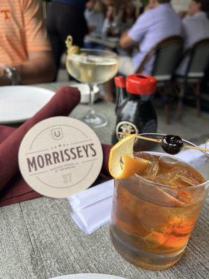 Old fashioned and a dirty martini- both very good