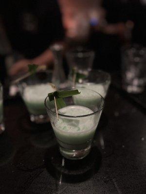 Buko monk (pandan drink - so good!)