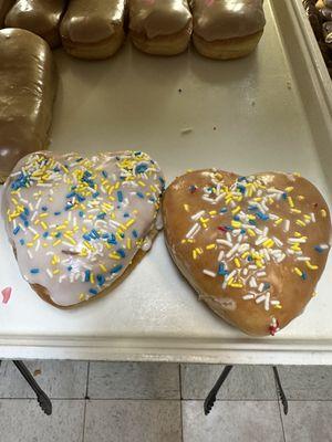 Valentine day donuts