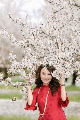 Almond blossom In Manteca