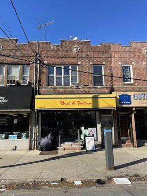 The storefront of the best nail salon in Sheepshead Bay!