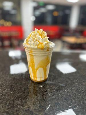 Vanilla Shake with Caramel topping