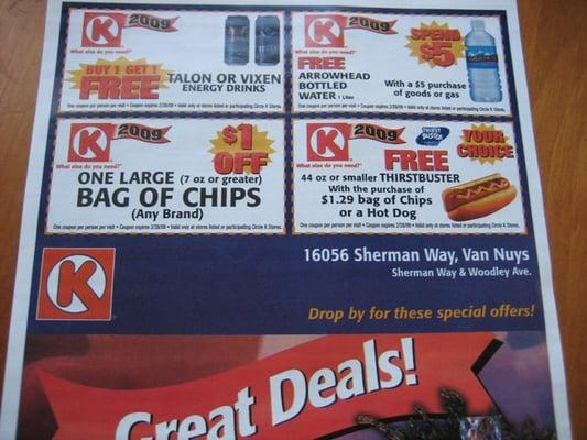 Coupons.....Received in the Mail