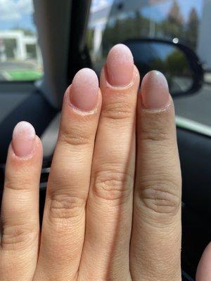 Very very think unnatural nails