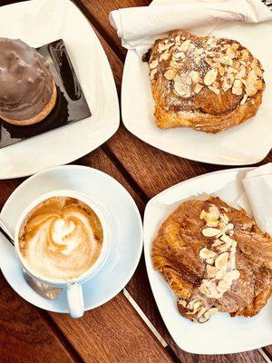 Chocolate almond croissants