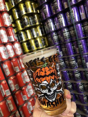 Halloween Glass w/ Blonde Lager