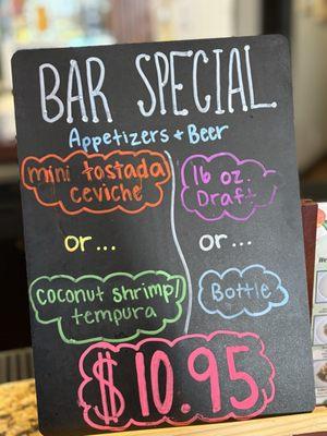 Bar specials