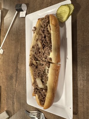 Cheesesteak with onions