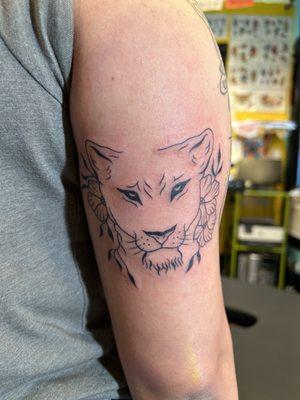 Tattoo of a lion