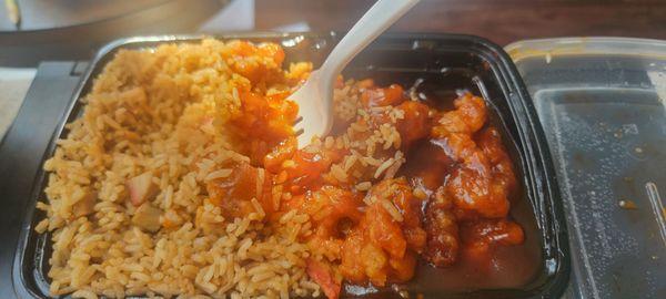 General tsaos and combination rice