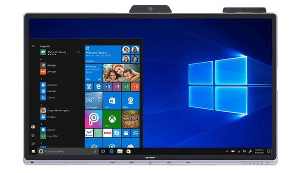 Window Collaboration Display from Sharp. Microsoft Certified