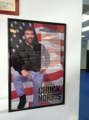 Chuck Norris has used Ed in his movies and was on hand for the Grand Opening September 24.