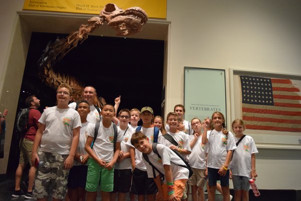 Wow Science Campers on a field trip to Museum of Natural Arts in New York City