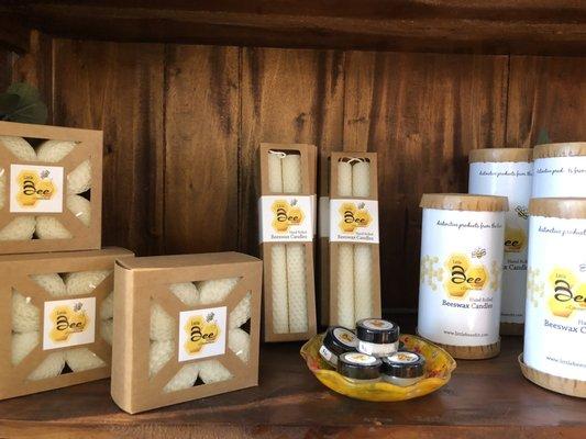 Locally made candles