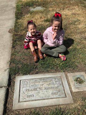 My kids with their great grandpa