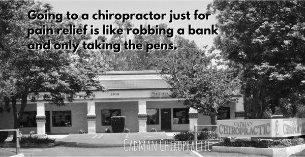 Chiropractic is more than just pain relief.