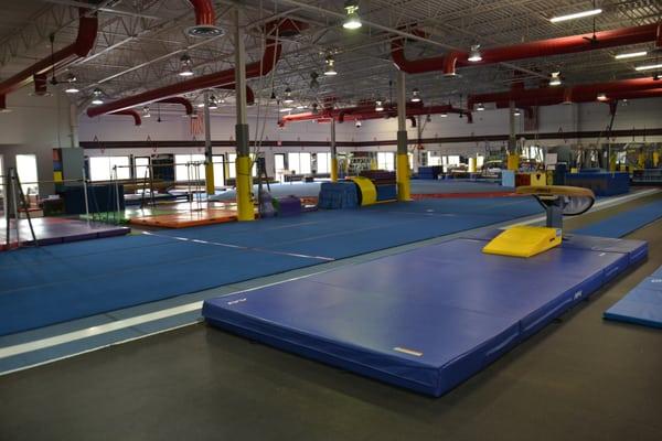 East Gym, home of the Boys competitive team and Recreational Gymnastics