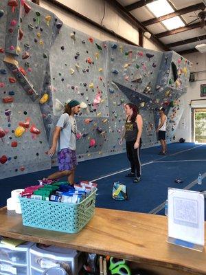 Main bouldering area