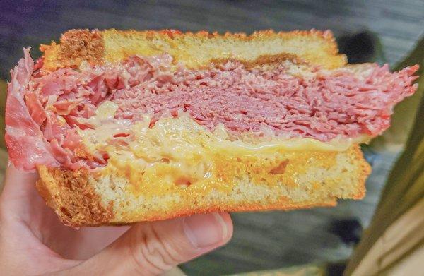 "Valley's Best Reuben" with corned beef