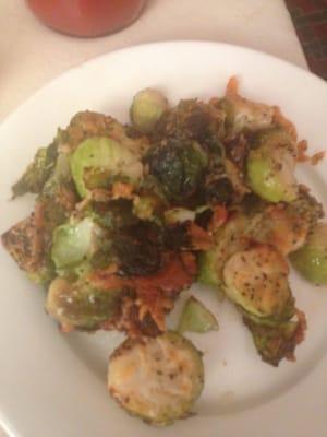 Parmesan crusted Brussel sprouts.