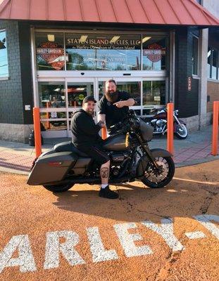 BIG LEW % Happy customer! Harley-Davidson of Staten Island wishing Congrats to Iggy on his 1st Harley-Davidson! Brand new & Awesome!