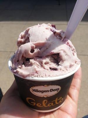 Black Cherry Amaretto ice cream. Yum!