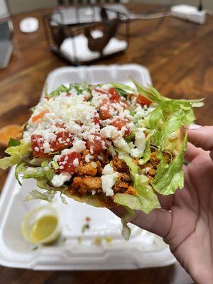 Al pastor tostada