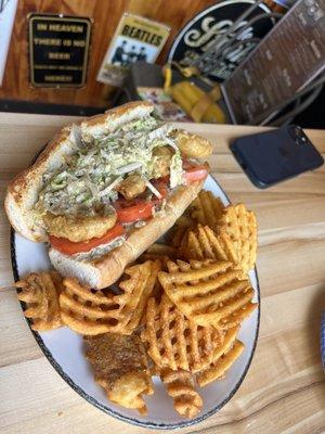 Shrimp Poboy w/ waffle fries