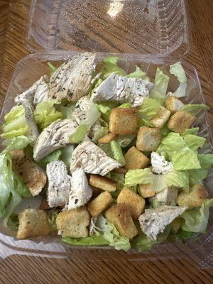 "Large " Chicken Caesar Salad with "Extra" Chicken