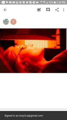 Light therapy.  Builds collagen  repairs wrinkles. Anti-aging repair. Amazing treatment !