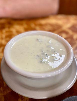 THIS QUESO. It's got all kinds of herbs in it. Never had anything like it. It's amazing. Get it :)...