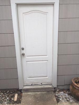 Water damage door.