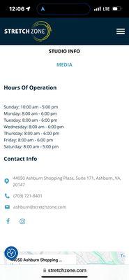 Listed hours on their website. Obviously not open when they say.