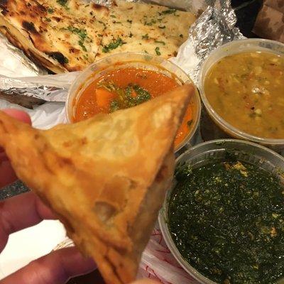 Giant samosas! *so flavorful