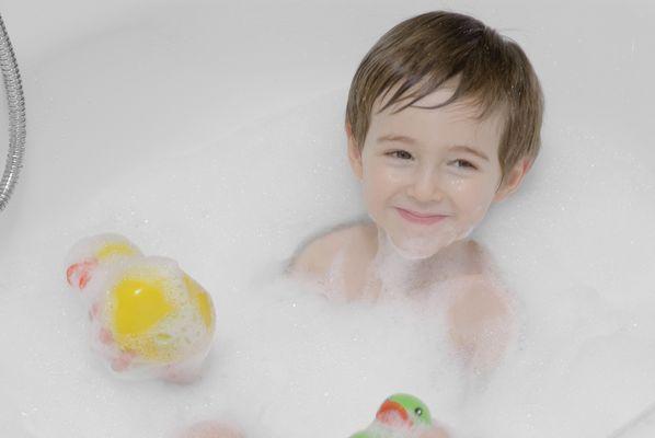 Soft water means more bubbles! Now, who doesn't want that!