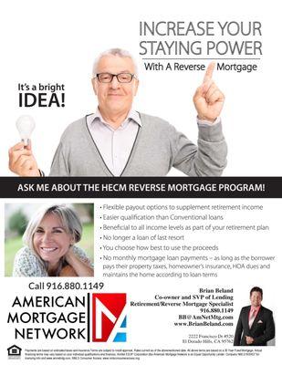 Reverse Mortgages are a great idea for homeowners over the age of 55 to reduce, or eliminate their mortgage payment and even pull cash out*