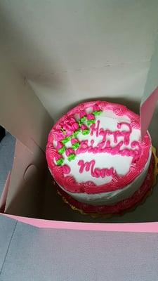 Mom's birthday cake