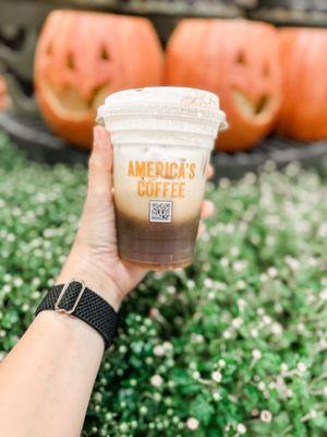 Delicious pumpkin cold brew