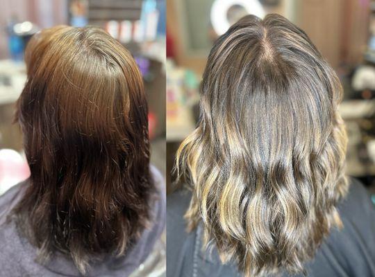 Before and after by Mikki