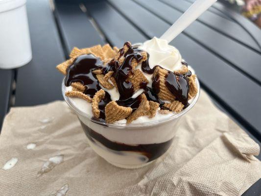 S'mores custard