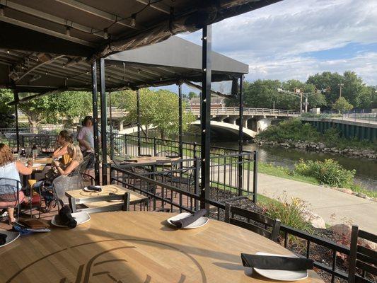 Patio River view