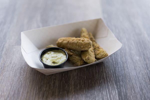 Fried Pickles w/ avocado aioli