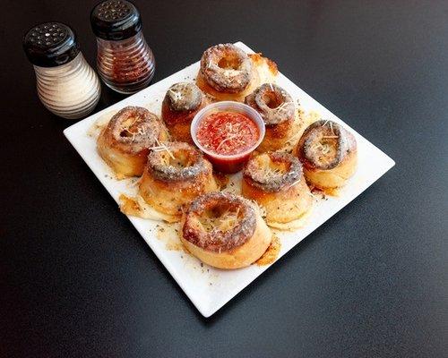 Our World Famous Garlic Knots!  Very Cheesy!