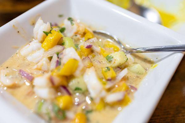 Mango Shrimp Ceviche (part of the Trio Ceviche [$31])