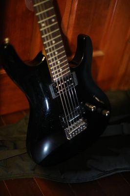 Ibanez Gio with Dimebuckers installed by Steve