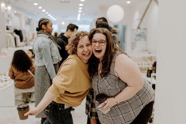 Well loved doulas Alex (Alexandrea) and Mary from our Doulas & Donuts event!