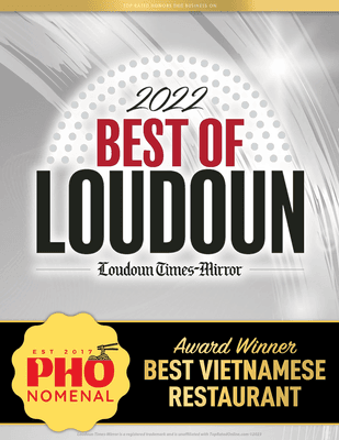 Thank you very much for  voting Pho-Nomenal The  Best of Loudoun! 2022 !!