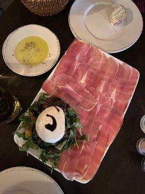 Burrata and Prosciutto