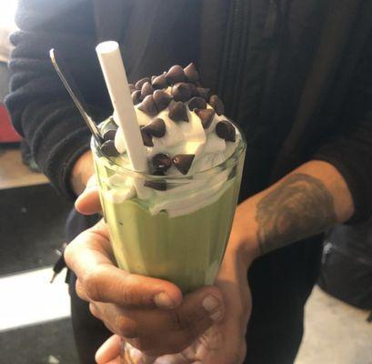 shamrock frappe